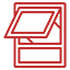 Awning Windows Red