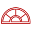 Shaped Windows Red