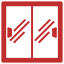 Sliding windows Red
