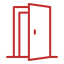 Steel doors Red